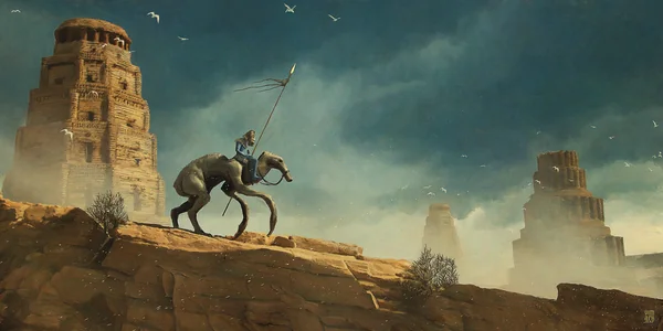 Towers, 2026 — комикс-арт, художник Максим Митенков